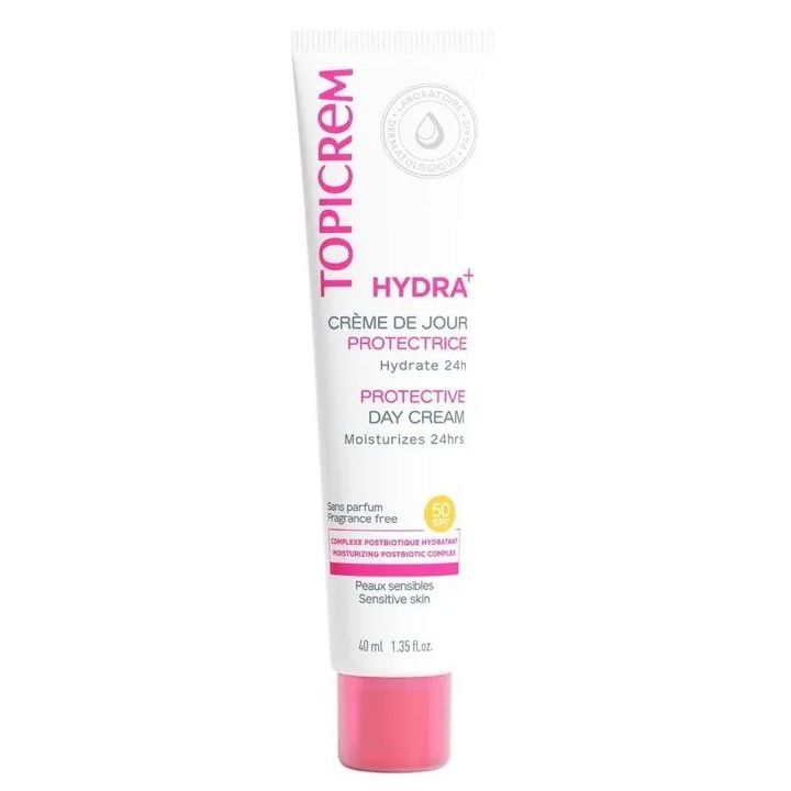 Hydra+ crème de jour protectrice SPF50 Topicrem - tube de 40ml
