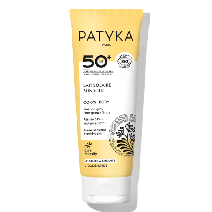 Lait solaire SPF50 corps Patyka - tube de 100ml