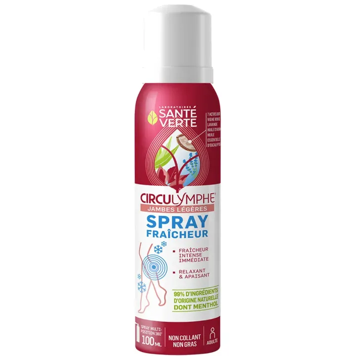 Circulymphe spray fraîcheur jambes légères Santé Verte - spray de 100ml