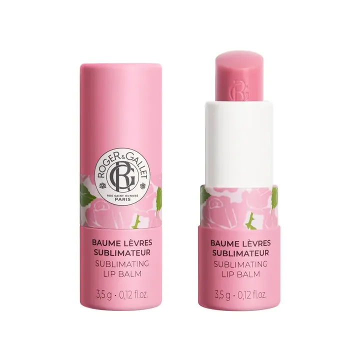 Baume à lèvres sublimateur Rose Roger & Gallet - stick de 3,5g