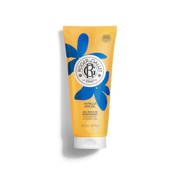 Gel douche bienfaisant vanille soleil Roger & Gallet - tube de 200ml