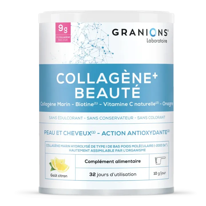 Collagène+ beauté goût citron Granions - pot de 250g