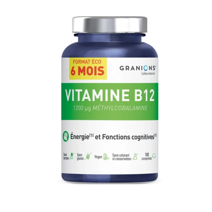 Vitamine B12 1000 µg Granions - pot de 180 comprimés 