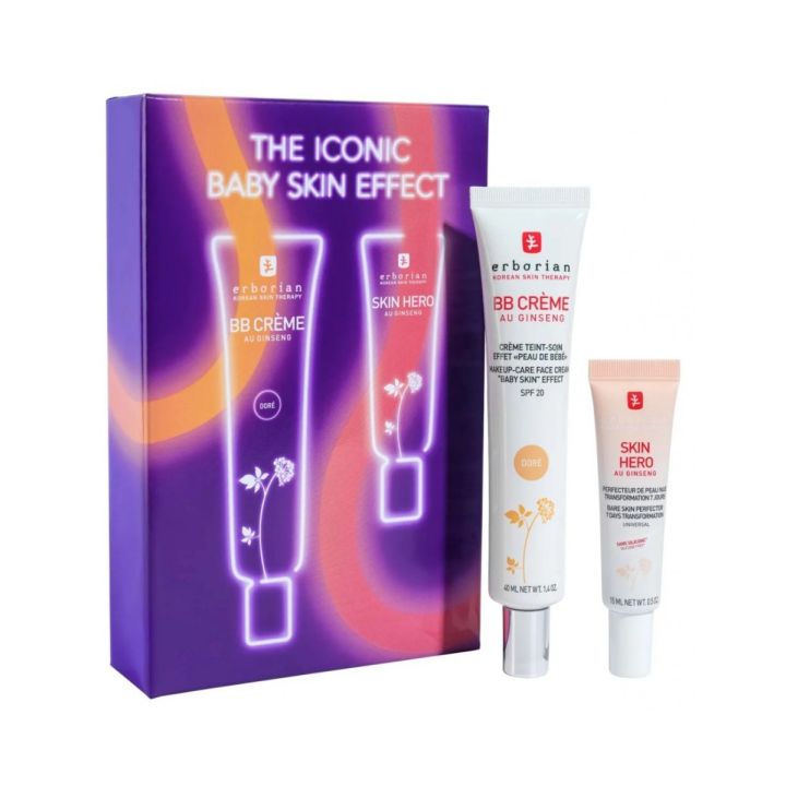 Coffret The Iconic Baby Skin Effect teinte Doré Erborian - coffret de 2 produits