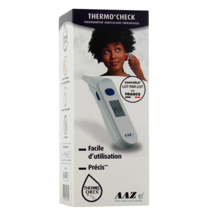 Thermo'check thermomètre auriculaire AAZ - boîte d'un thermomètre 
