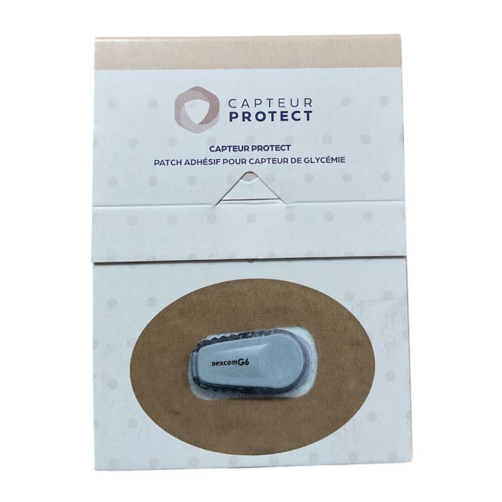 Patch adhésif Capteur Protect Dexcome - boîte de 6 patchs