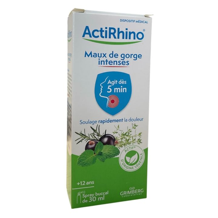 ActiRhino Spray maux de gorge intenses Grimberg - spray de 30ml