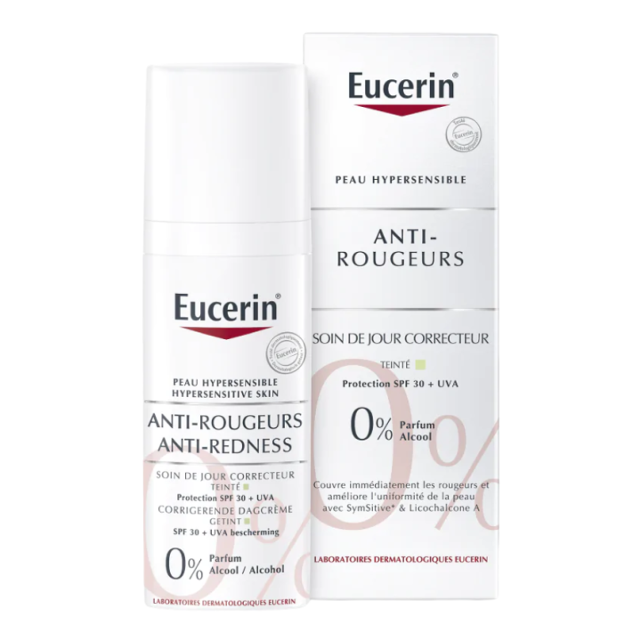 Anti-rougeurs Soin de jour correcteur SPF25+ teinté Eucerin - flacon de 50 ml
