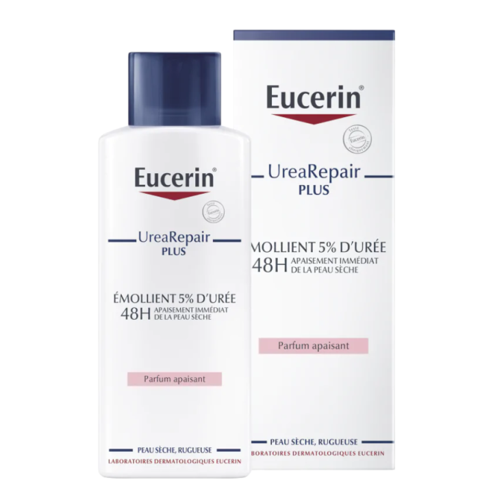 Émollient 5% d'urée urea repair plus Eucerin - flacon de 250 ml