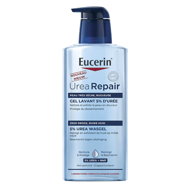 Urea Repair gel lavant 5% d'urée Eucerin - flacon-pompe de 400ml