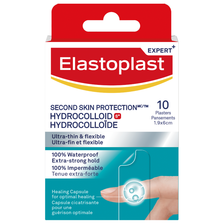Pansements Second Skin Protection hydrocolloïde Elastoplast - boite de 10 pansements