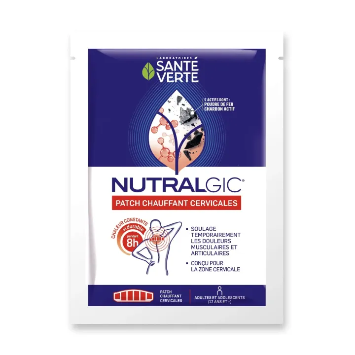 Nutralgic patch chauffant cervicales Santé Verte - 2 patchs