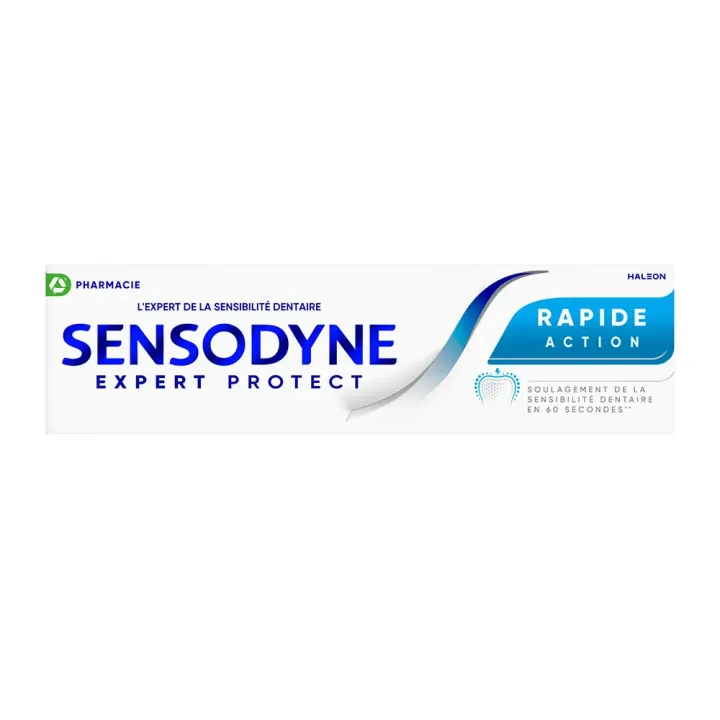 Dentifrice rapide action sensibilité dentaire Sensodyne - tube de 75ml