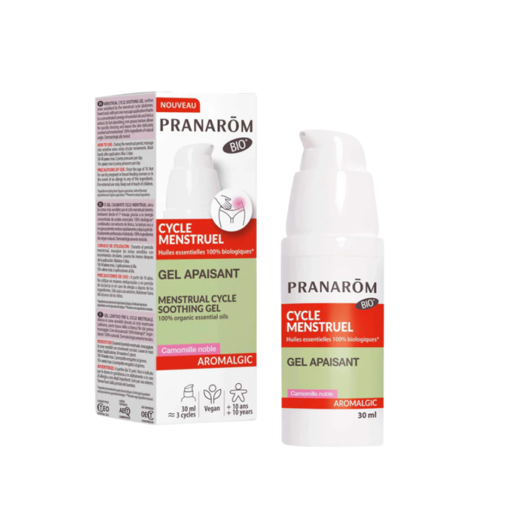 Gel apaisant cycle menstruel bio aromalgic Pranarom - tube de 30ml 