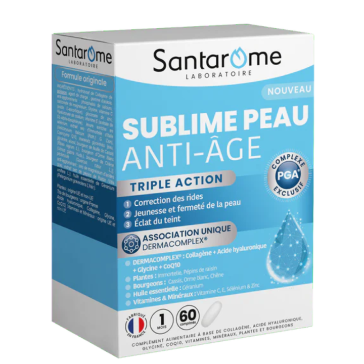Sublime peau anti-âge Santarôme - boite de 60 comprimés 