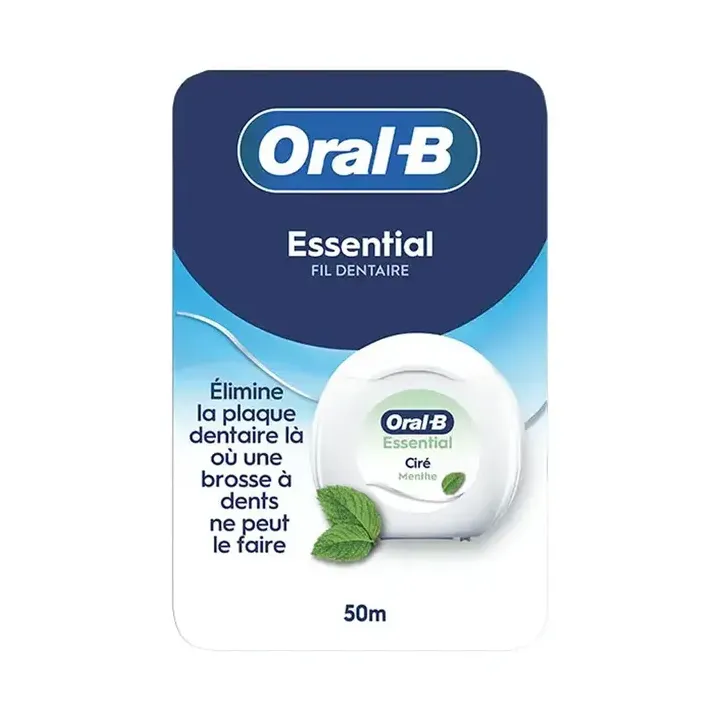 Essential Fil dentaire ciré mentholé Oral-B - rouleau de 50m