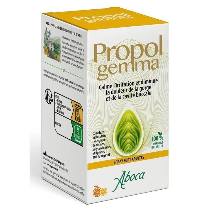 Propol gemma Spray fort adultes mal de gorge Aboca - spray de 30ml