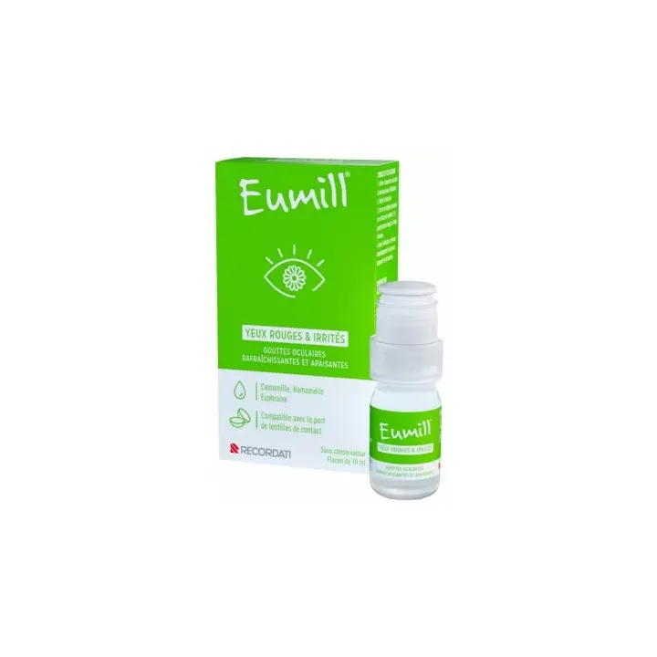 Gouttes yeux rouges et irrités Eumill - flacon de 10ml