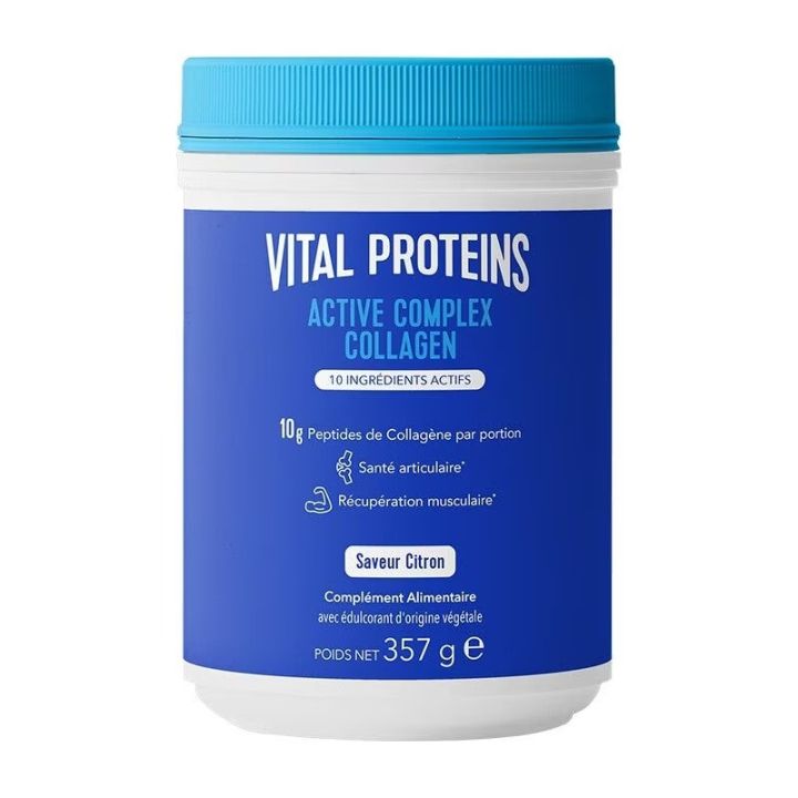 Active Complex Collagen saveur citron Vital Proteins - pot de 357g 