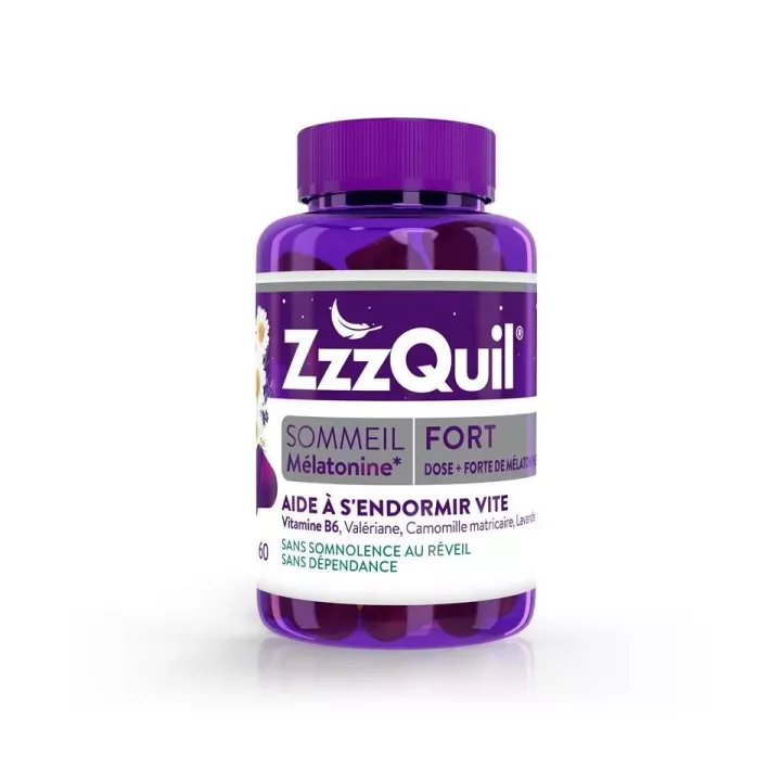ZzzQuil fort sommeil goût fruits des bois - pot de 60 gommes