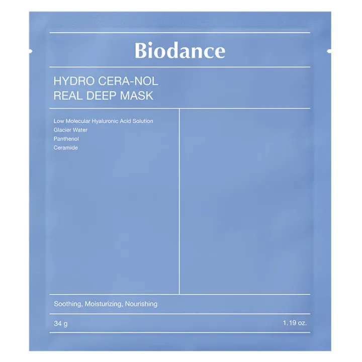 Masque hydro cera-nol real deep mask Biodance - sachet de 1 masque