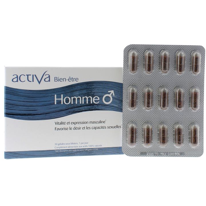 Activa bien-être Homme - boîte de 30 gélules