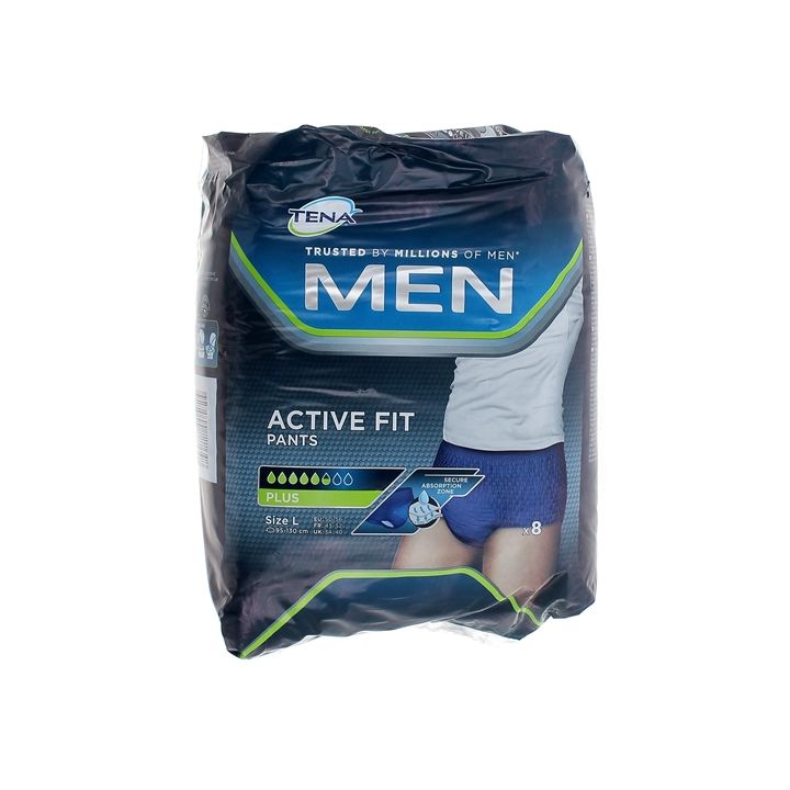 Active Fit Pants men Plus Tena - 9 protections taille L (95-130cm)