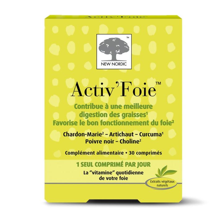 Activ'foie New Nordic - boîte de 30 comprimés