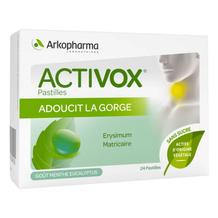Activox pastilles menthe eucalyptus Arkopharma - boîte de 24 pastilles