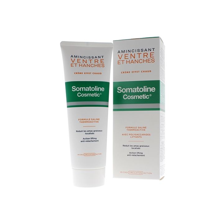 Amincissant ventre et hanches crème effet chaud Somatoline Cosmetic - tube de 250 ml
