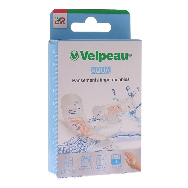 Aqua Pansements imperméables Velpeau - boîte de 20 pansements
