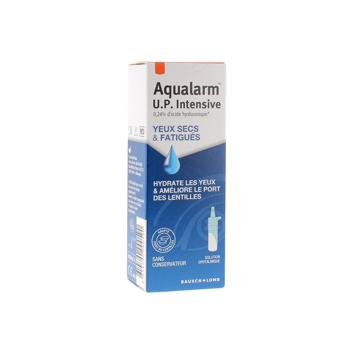 Aqualarm UP intensive solution ophtalmique yeux secs et fatigués Bausch+Lomb - flacon de 10ml