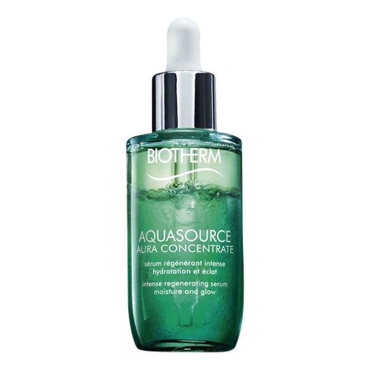 Aquasource Aura Concentrate Sérum régénérant intense hydratation et éclat Biotherm - flacon-pipette de 50 ml