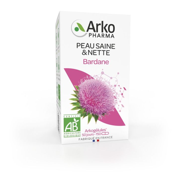 Arkogélules Bardane bio Arkopharma - boite de 150 gélules