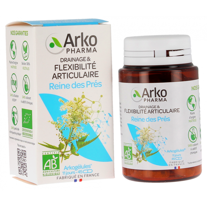 Arkogélules Reine des prés bio Arkopharma - boite de 45 gélules