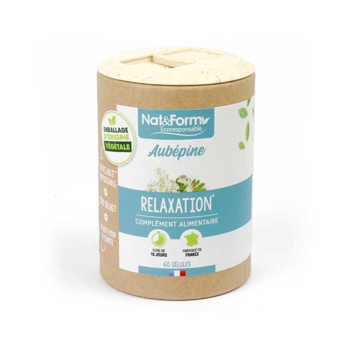 Aubépine Ecoresponsable Nat&Form - boite de 60 gélules
