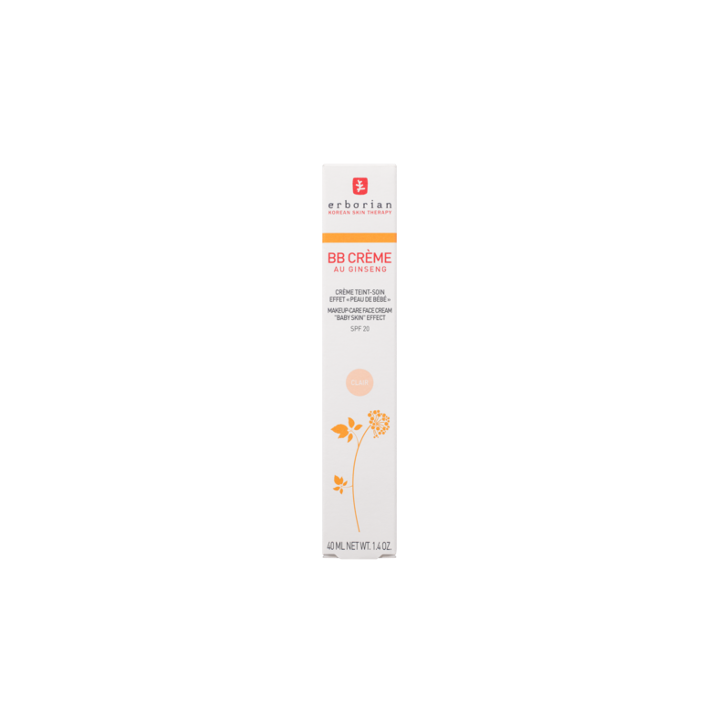 BB Crème au Ginseng teinte clair Erborian - tube de 45 ml