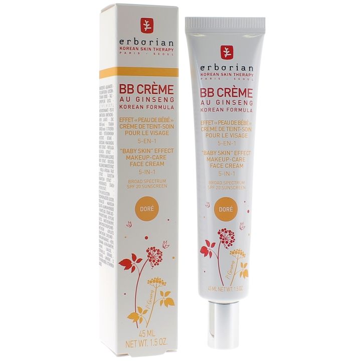 BB crème au ginseng teinte doré  Erborian - tube de 45 ml