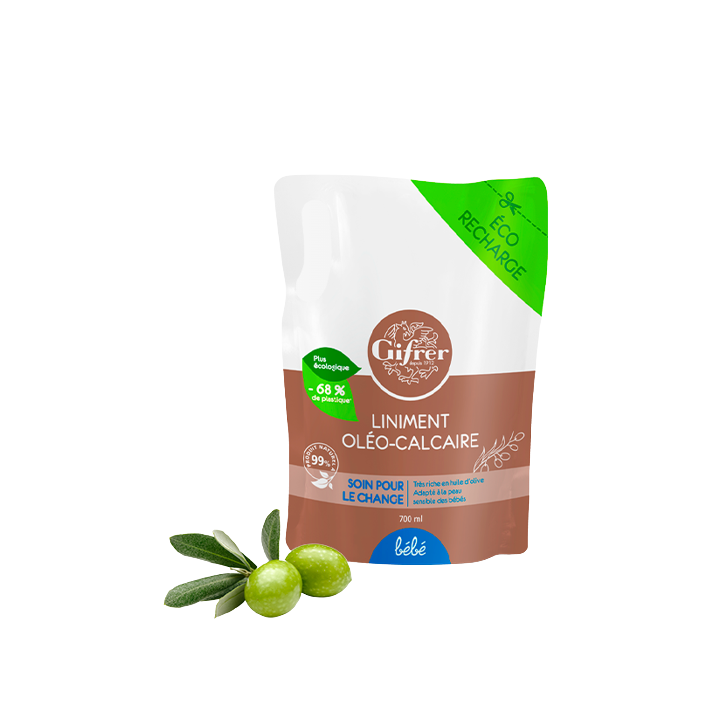 Bébé Liniment Oléo-Calcaire Gifrer - éco-recharge de 700 ml