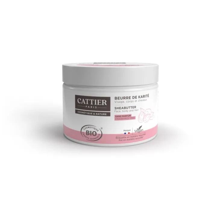 Beurre de Karité 100% Bio Cattier - pot 100 g
