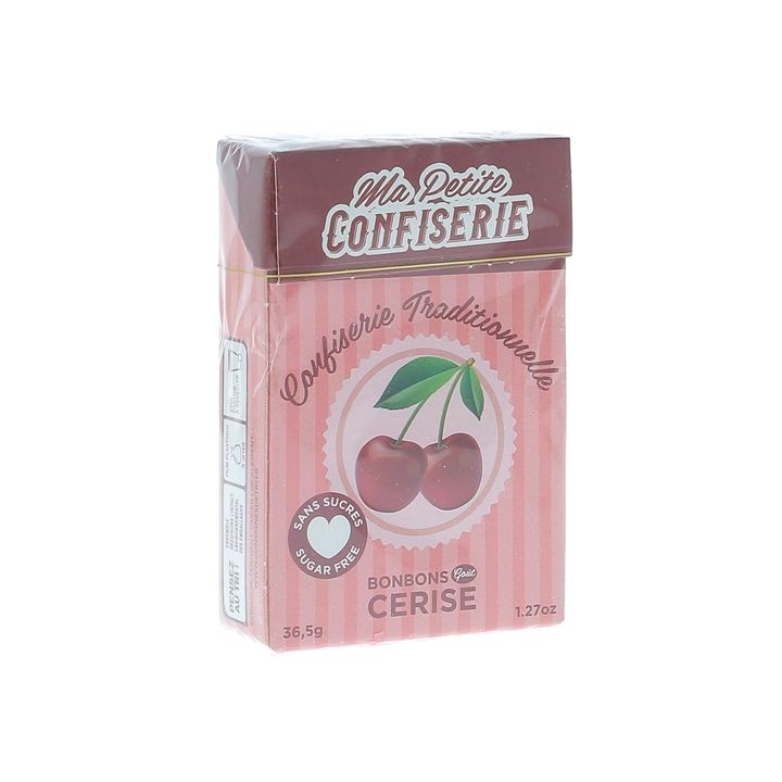 Bonbons à la cerise sans sucre Ma petite confiserie - boite de 36,5g