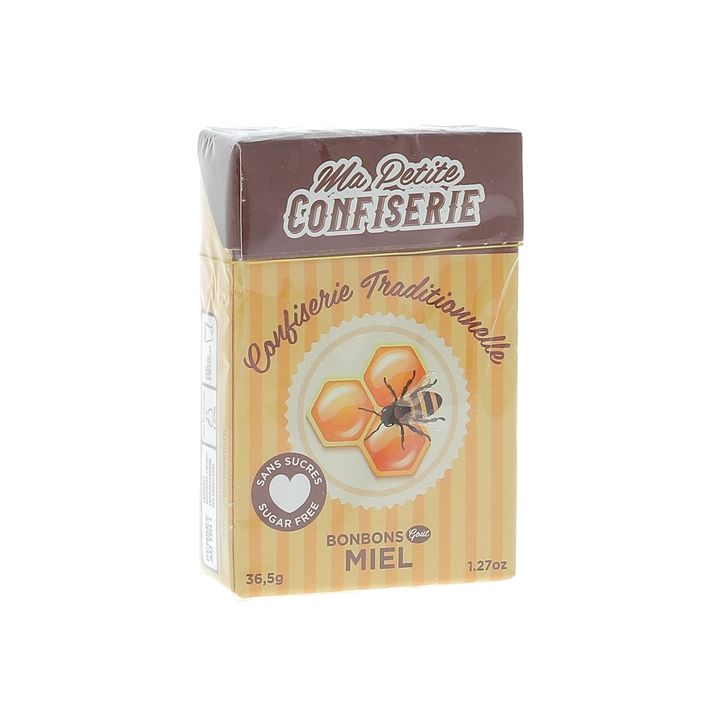Bonbons au miel sans sucres Ma petite confiserie - boite de 36,5g