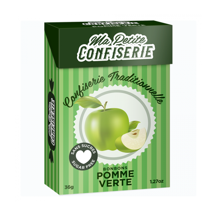 Bonbons pomme verte Ma petite confiserie - boîte de 36,5 g