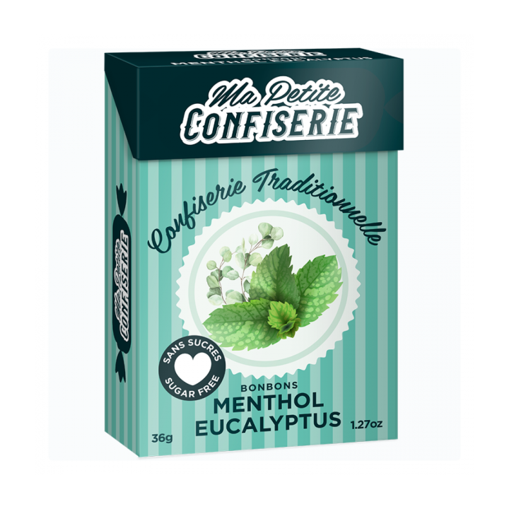 Bonbons menthol eucalyptus Ma petite confiserie - boîte de 36,5 g