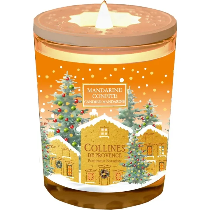 Bougie parfumée Mandarine confite Collines de Provence - bougie de 180g