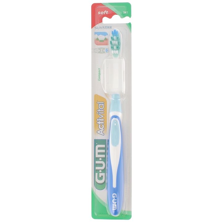 Brosse à dents 581 couleur bleu Gum Activital - 1 brosse à dents