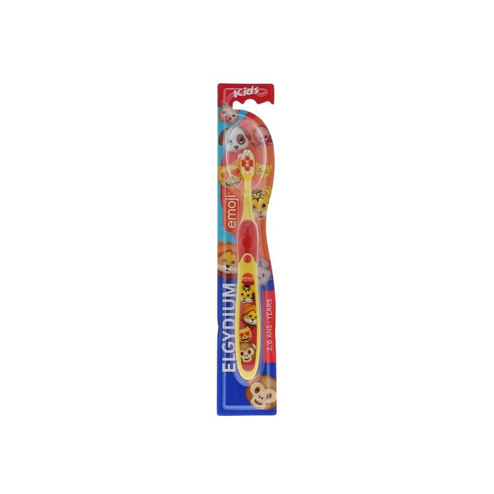 Brosse à dents Kids Emoji Elgydium 2-6 ans - 1 brosse à dents