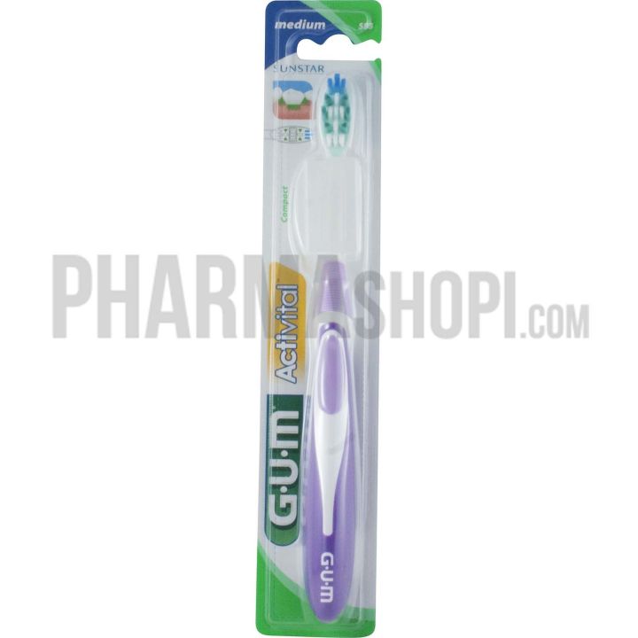 Brosse à dents activital medium GUM - une brosse à dents