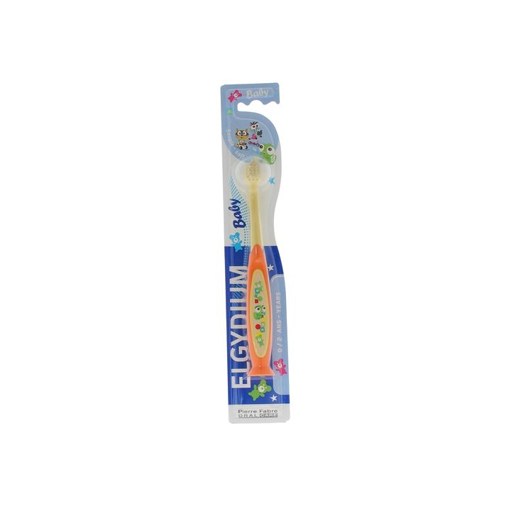 Brosse à dents souple baby 0-2 ans Elgydium - une brosse à dents