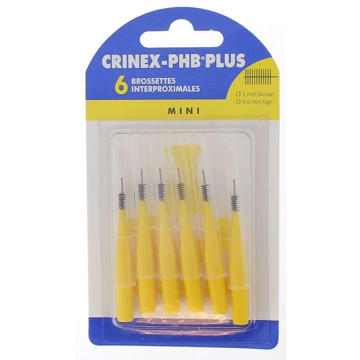 Brossettes interdentaires mini phb plus Crinex - 6 brossettes